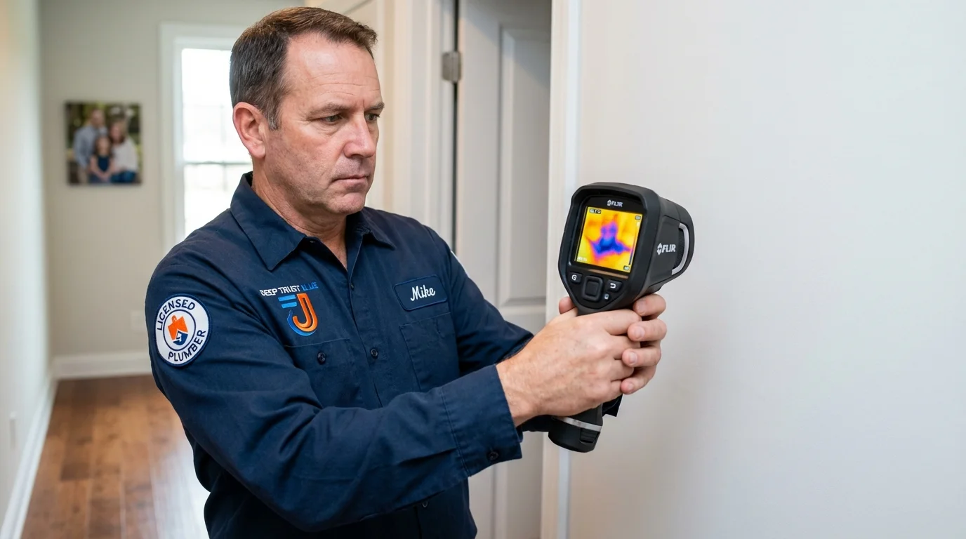 Thermal imaging leak detection by Johns Plumbing LLC in Bloomingdale
